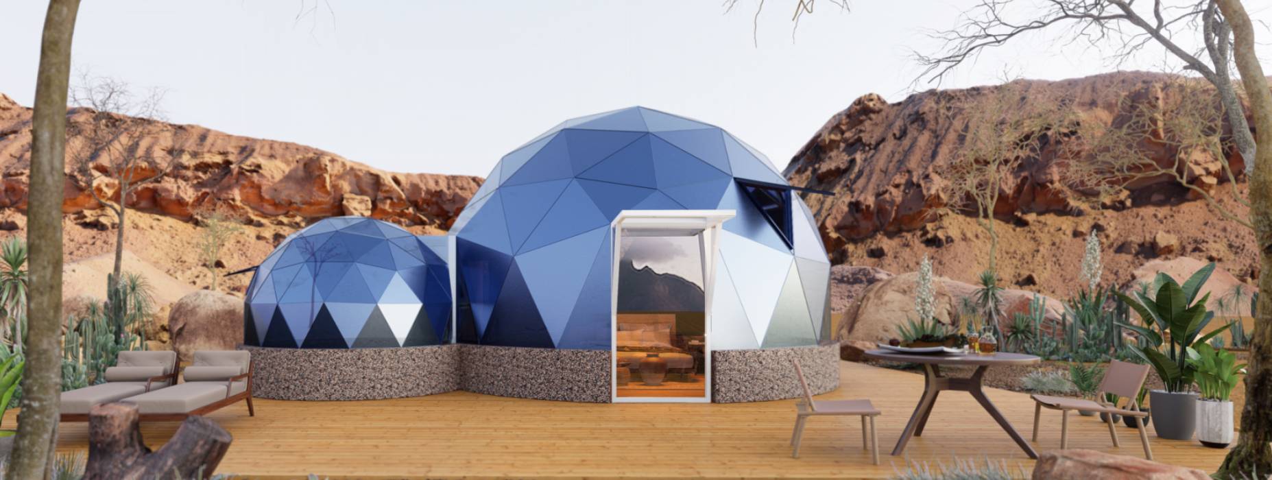 三亚球形智能光伏玻璃星空房